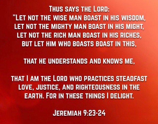 Jer. 9 23,24 (1)