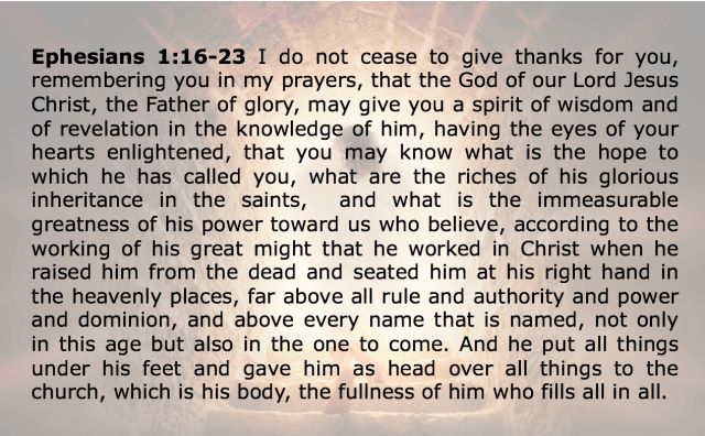 Eph 1 16-